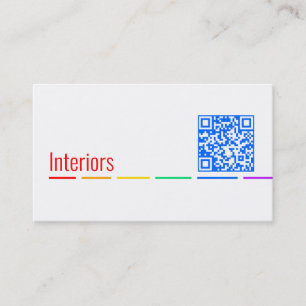 Minimal Rainbow businesscards Business Card