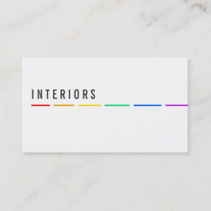 Minimal Rainbow businesscards Business Card