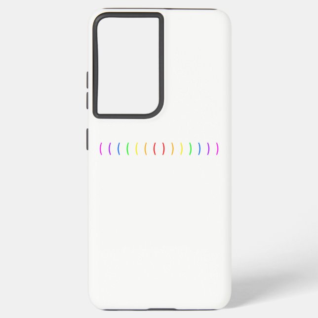 Minimal rainbow samsung galaxy s21 ultra case (Back)