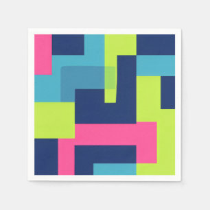 Minimal Rectangles Bold Napkin