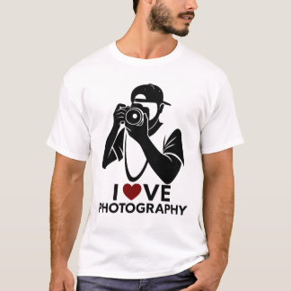 Minimal Red Heart Love Design photo Men’s T-Shirt