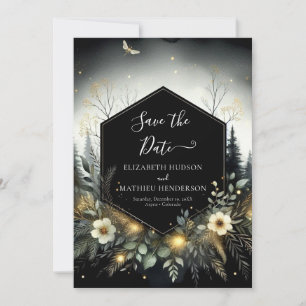 Minimal Romance Enchanted Forest Wedding Save The Date