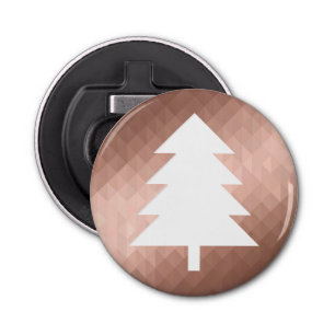 Minimal rose gold christmas tree modern bottle opener