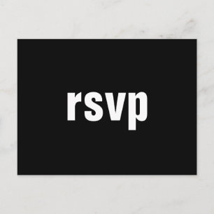 Minimal "rsvp" Postcard