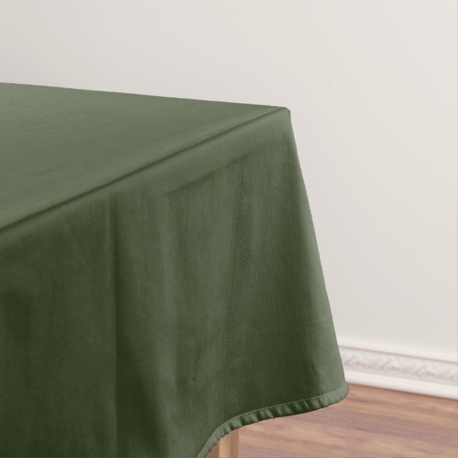 minimal Rustic Dark Green Farmhouse christmas Tablecloth (In Situ)
