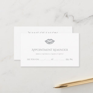 Minimal Salon Appointment Reminder Card