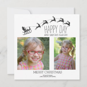 Minimal Santa's Sleigh 2 Photo Merry Christmas