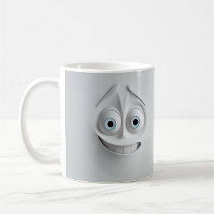 Minimal Sarcastic Face 3D Mug Wrap