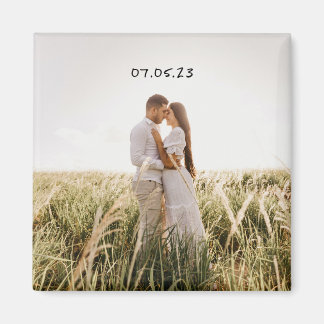 Minimal Save The Date Magnet