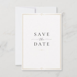 Minimal Save the Date Wedding Card   Elegant Moder