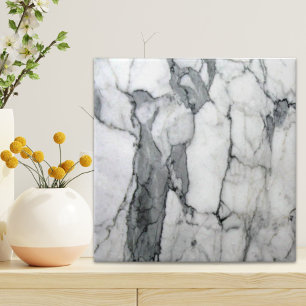 minimal scandinavian modern chic grey white marble ceramic tile