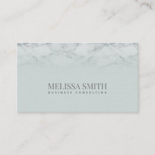 Minimal scandinavian sleek sage green marble business card