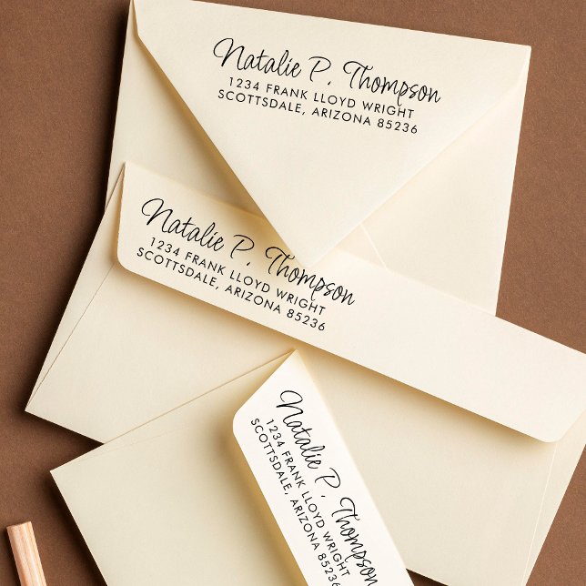 Minimal Script Cute Typography Create Your Own Self-inking Stamp (Creator Uploaded)