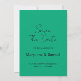 Minimal Script Photo Save the Date