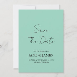 Minimal Script Photo Save the Date