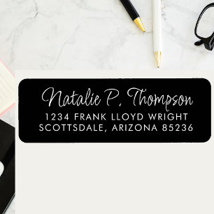 Minimal Script Simple Clean Script Return Address Label