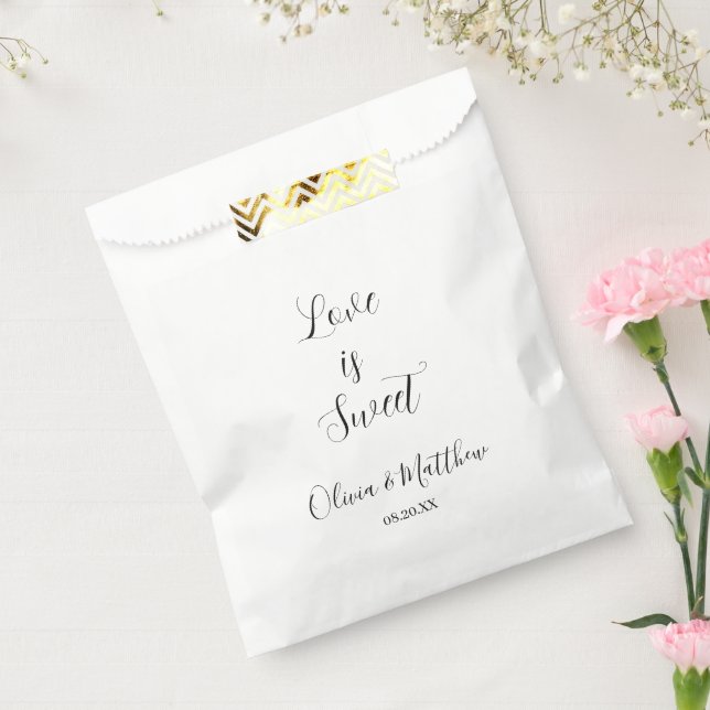 Minimal Script Thank You Wedding Favour Bag (Sealed)