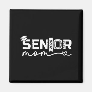 Minimal Senior 2026 Mom Proud Class Magnet