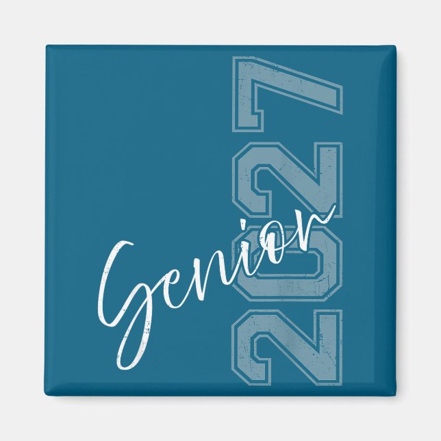 Minimal Senior 2027 Class Graduation Magnet (Front)