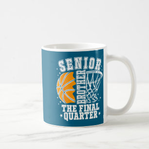 Minimal Senior Brother Basketball Final Quarter Coffee Mug