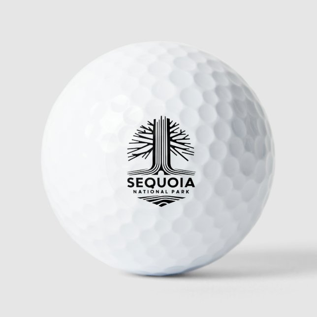 Minimal Sequoia National Park Golf Balls (Front)