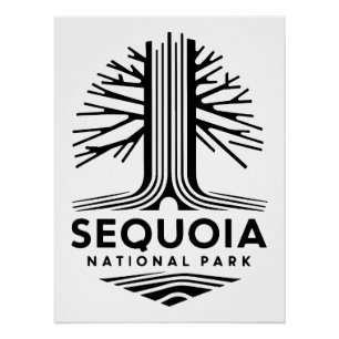 Minimal Sequoia National Park Poster