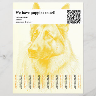 Minimal Shepherd Dog personalised Flyer