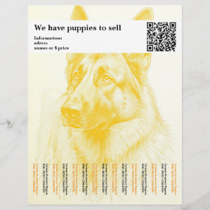 Minimal Shepherd Dog personalised Flyer