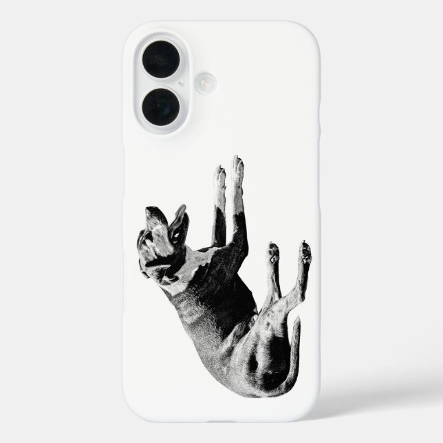 Minimal Side Lounge—Modern Pup Case-Mate iPhone Case (Back)