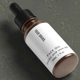Minimal Simple 1oz 30ml Dropper Bottle Waterproof