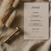 Minimal Simple Black and White Wedding Details