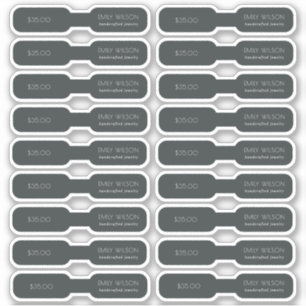 Minimal Simple Black Dark Ring Jewellery Price Tag