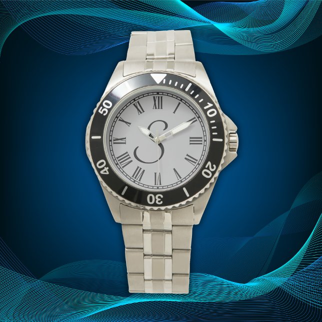 Minimal Simple Initial Monogram Roman Numerals | Watch (Creator Uploaded)