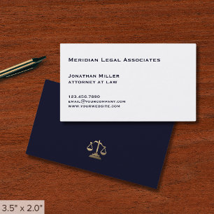 Minimal Simple Lawyer Business Card