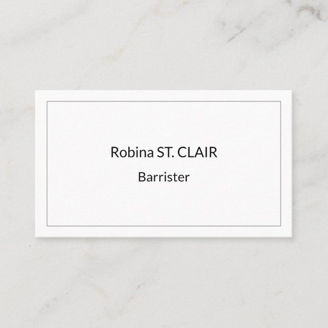 Minimal, Simple, & Minimalist Business Card (Front)