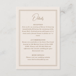 Minimal Simple Ornate Frame  Enclosure Card