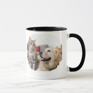 Minimal Simple Pet Mug – Dog & Cat Line Art Design