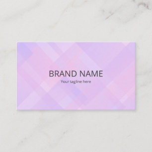 Minimal Simple Pink Purple Gradient Geometric Back Business Card