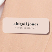 Minimal Simple Retro Feminine Blush Pink
