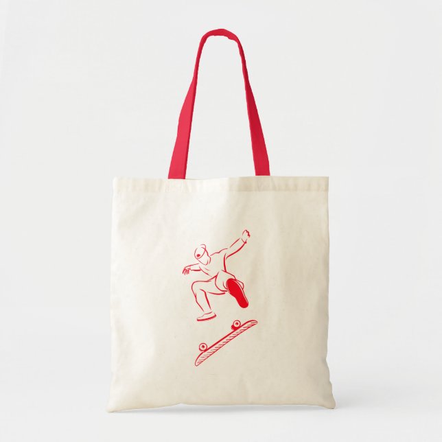 Minimal Skater  Tote Bag (Front)