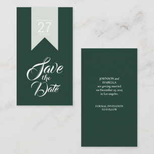 Minimal small save the date Business Card