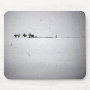 Minimal Snow Mousepad