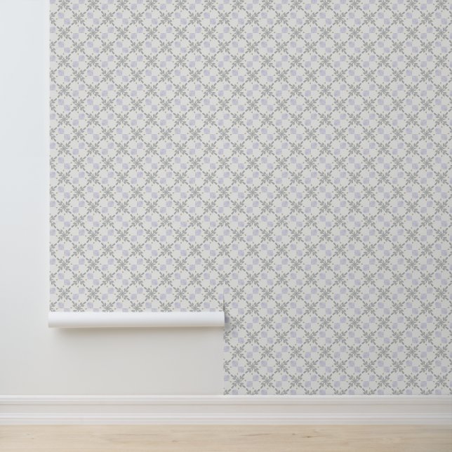 Minimal Soft Nordic Lavender Wallpaper (Application)