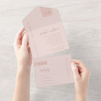 MINIMAL SOFT PASTEL BLUSH DUSKY PINK WEDDING ALL I