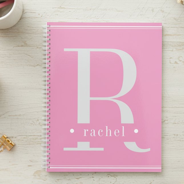 Minimal Soft Pink & White Monogram Planner (Creator Uploaded)