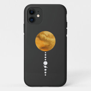 Minimal Solar System iPhone 11 Case