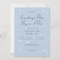 Minimal Something Blue Sparkle Bridal Shower