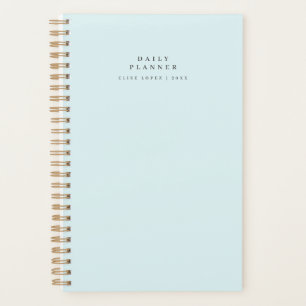 Minimal Spiral Blue Daily Planner 