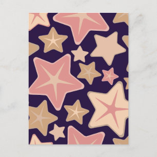 Minimal star holiday postcard