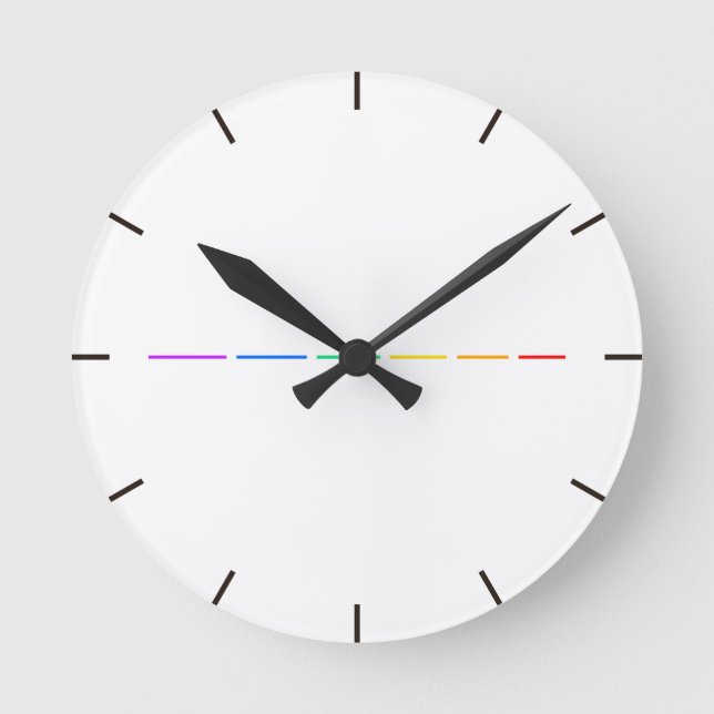 Minimal Statement Round Clock (Front)